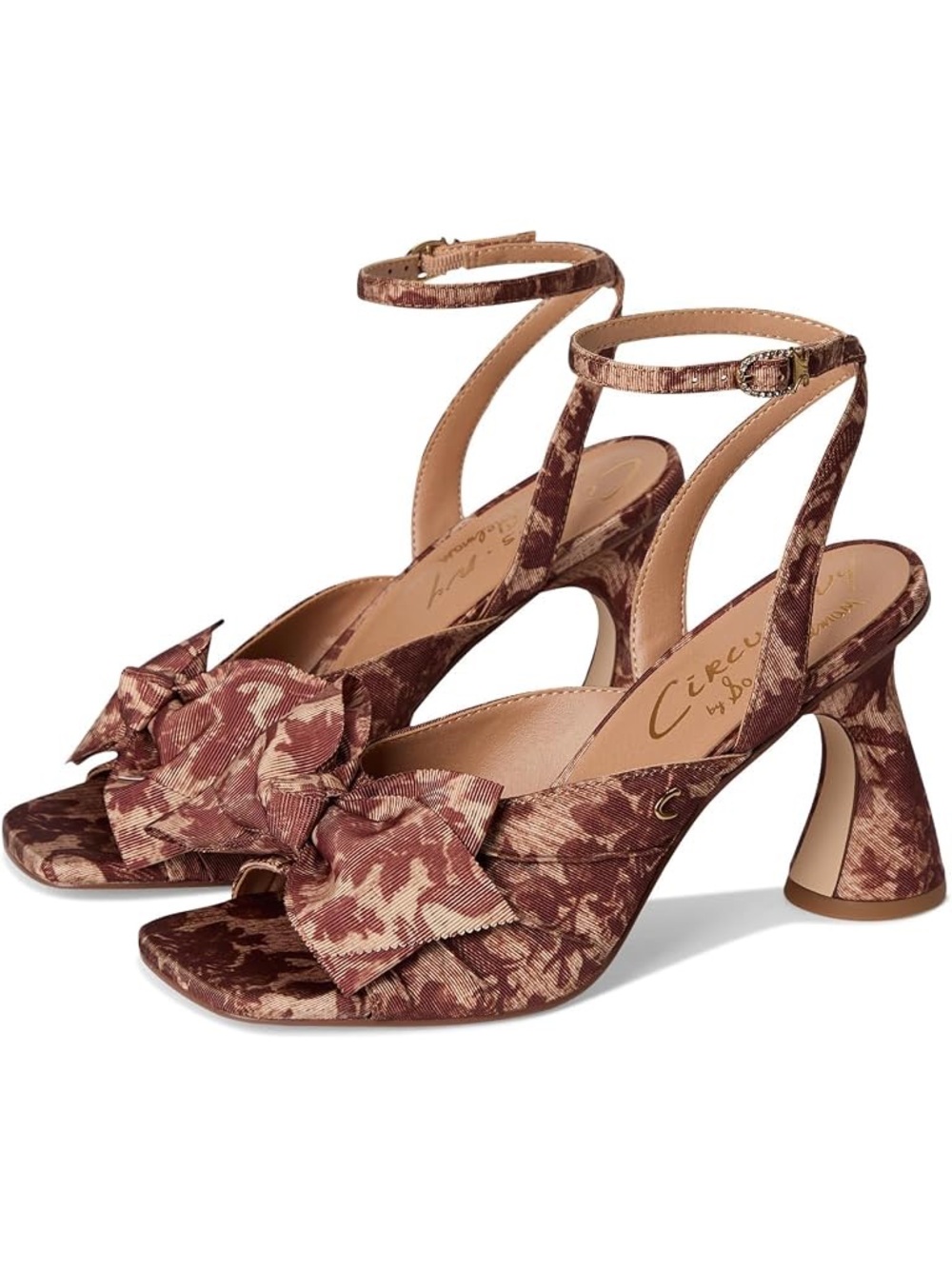 Circus NY by Sam Edelman Wilma Bow Sculptural Heel Sandals Size 8.5 NWOB